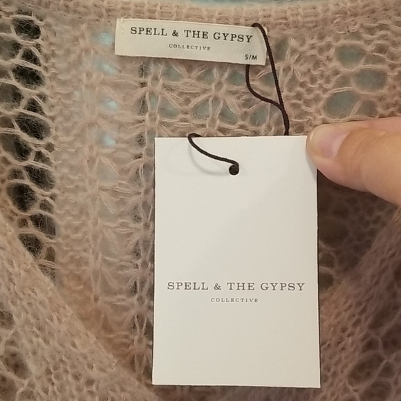 💕SPELL & THE GYPSY💕 Knit Midi Sweater Dress  S/M - Picture 15 of 16